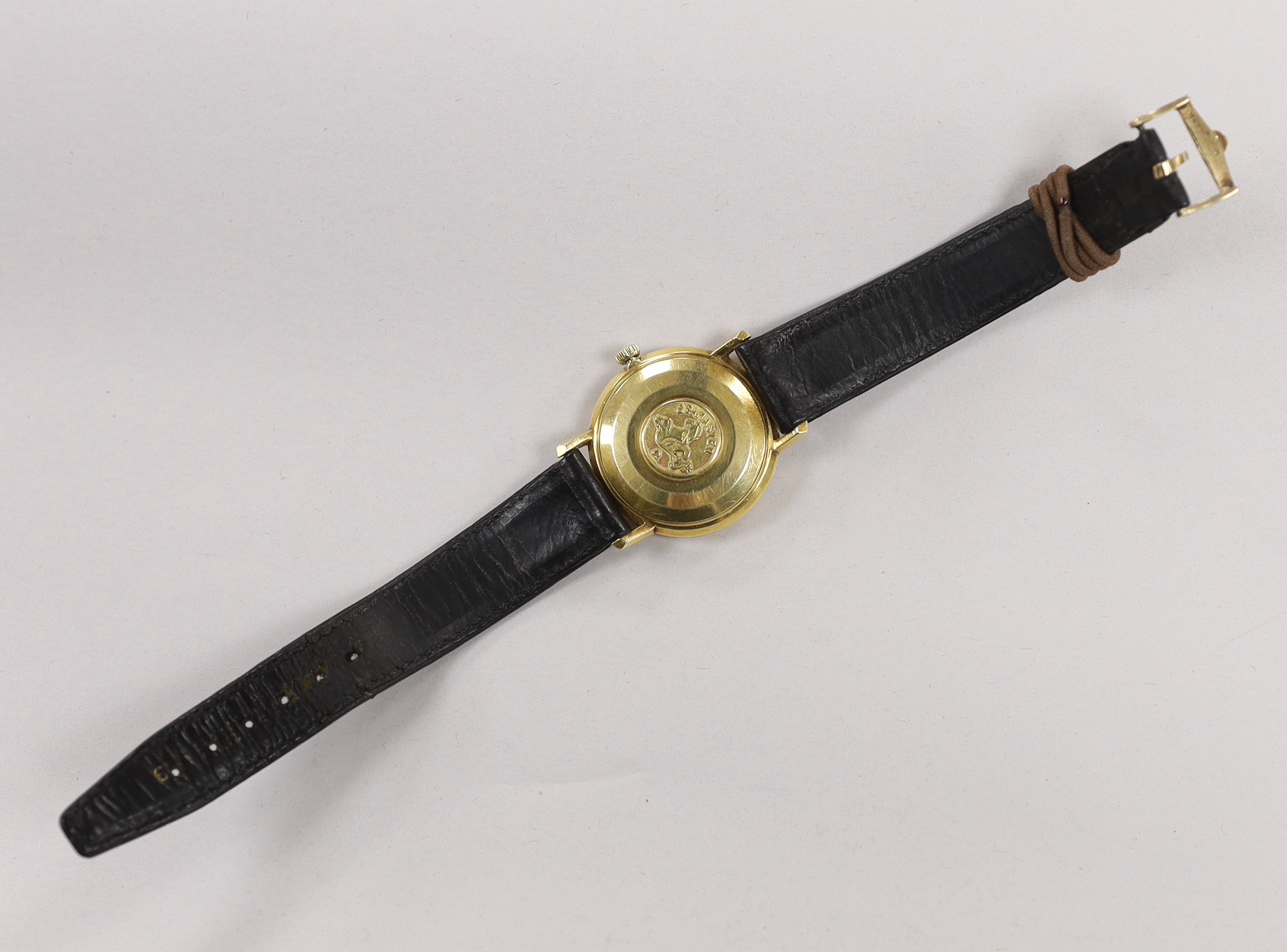 A gentleman's gold Omega Automatic Seamaster de Ville wrist watch, with 9ct gold Omega clasp